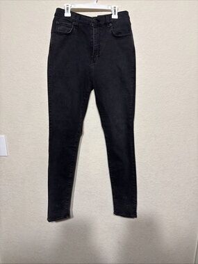 6397 black denim Women's High-Rise Skinny Jeans